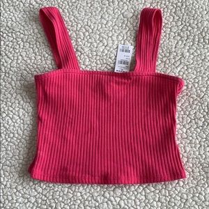 NWT Hot Pink Ribbed Tank